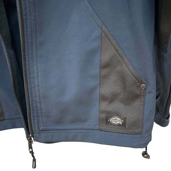 Dickies Men’s M Blue Softshell Full Zip Jacket Workwear Coat Lightweight casual - Picture 3 of 5